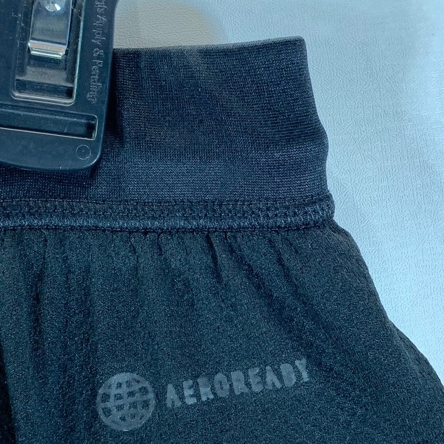 ADIDAS Men's Black Aeroready Pull-On Active Sport Shorts SZ L