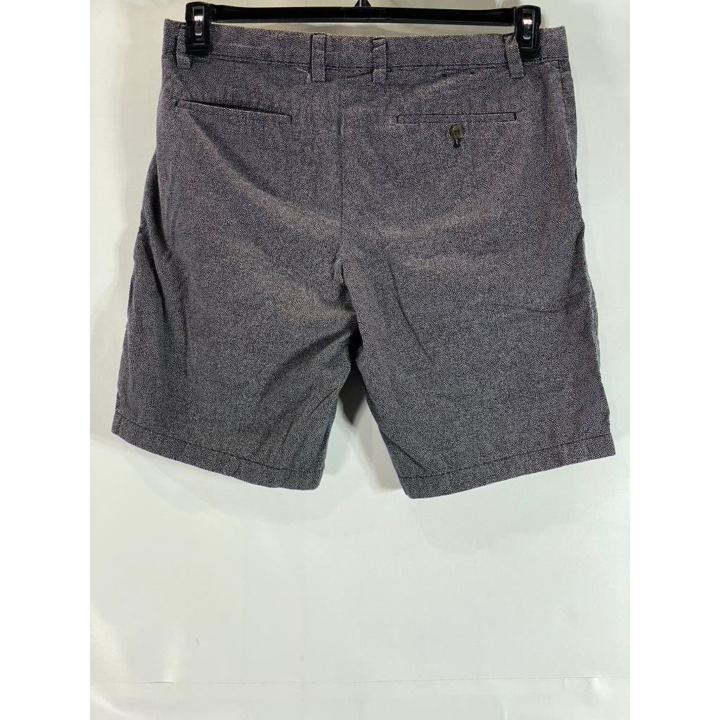 BANANA REPUBLIC Men's Black/Gray Cotton Twill Stretch Shorts SZ 35