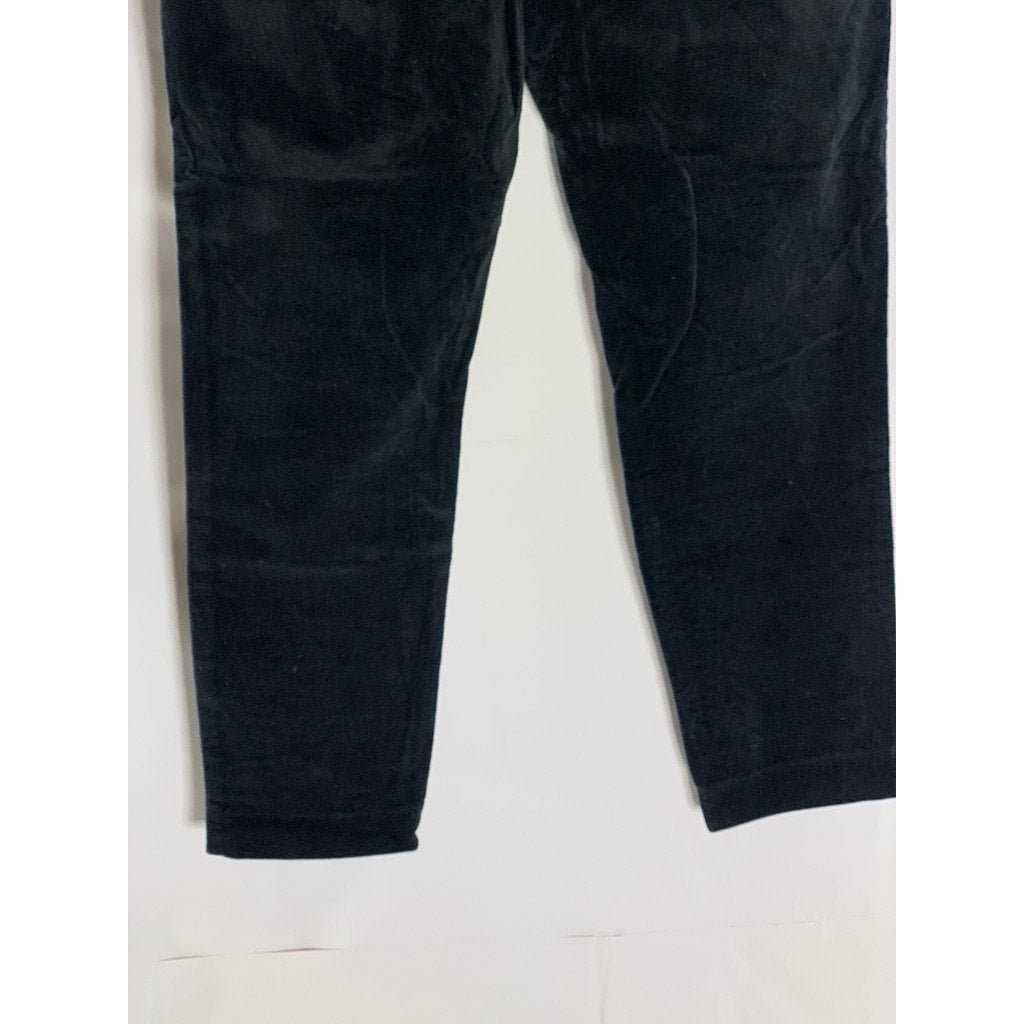 OLD NAVY Women's Black Jack Mid-Rise Regular-Fit Pixie Velvet Ankle Pants SZ 6