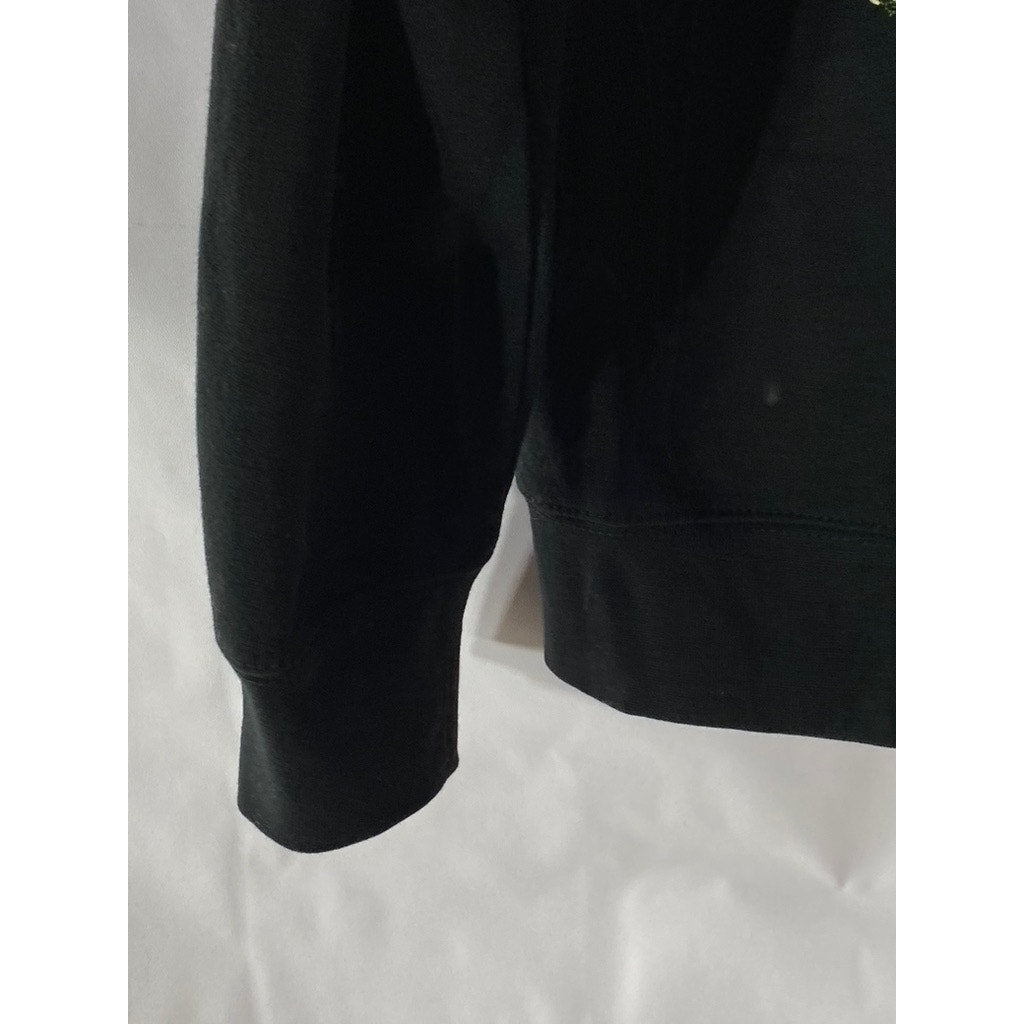 HARD ROCK Men's Black Punta Cana Dominican Republic Graphic Zip-Up Sweater SZ M