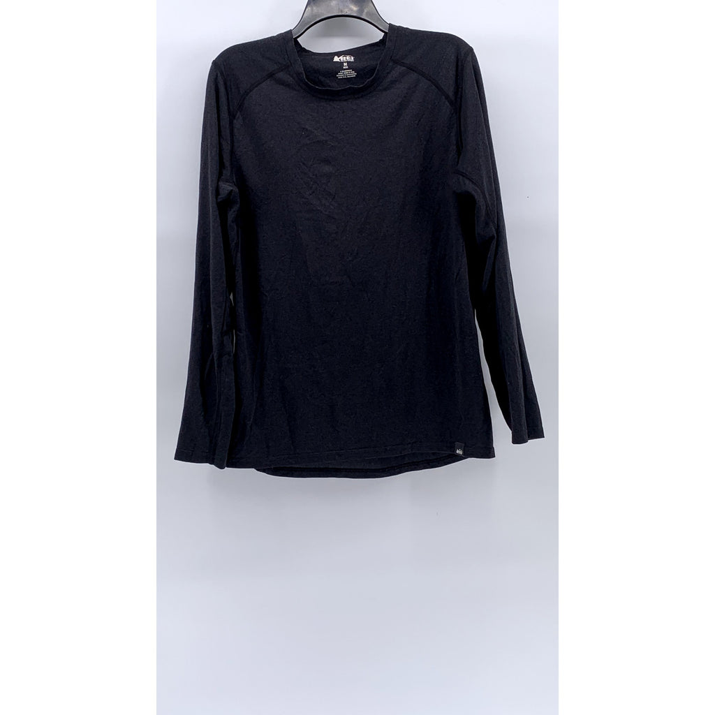 REI CO.OP Men's Charcoal Gray Crewneck Long Sleeve Active T-Shirt SZ M