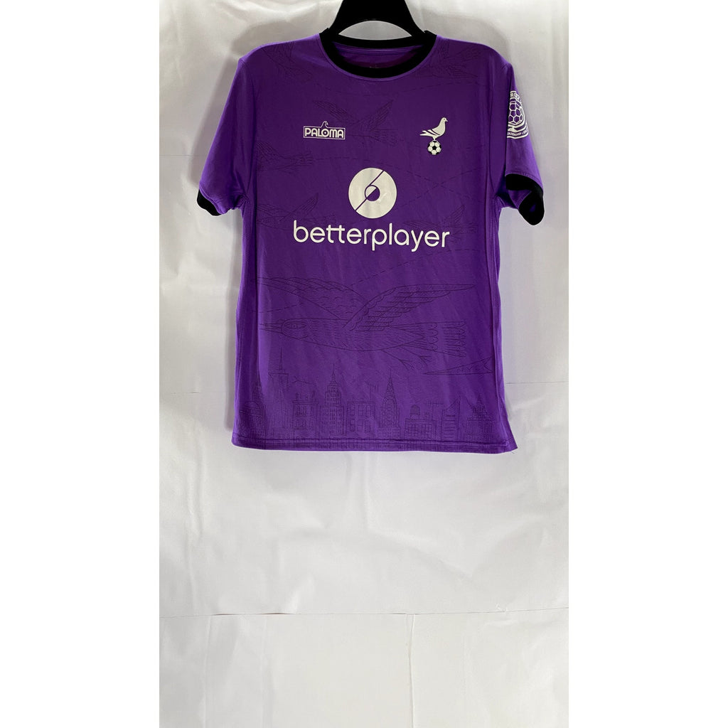 PALOMA NYC FOOTY Women's Purple/Black Custom #9 Crewneck Short Sleeve Jersey SZM