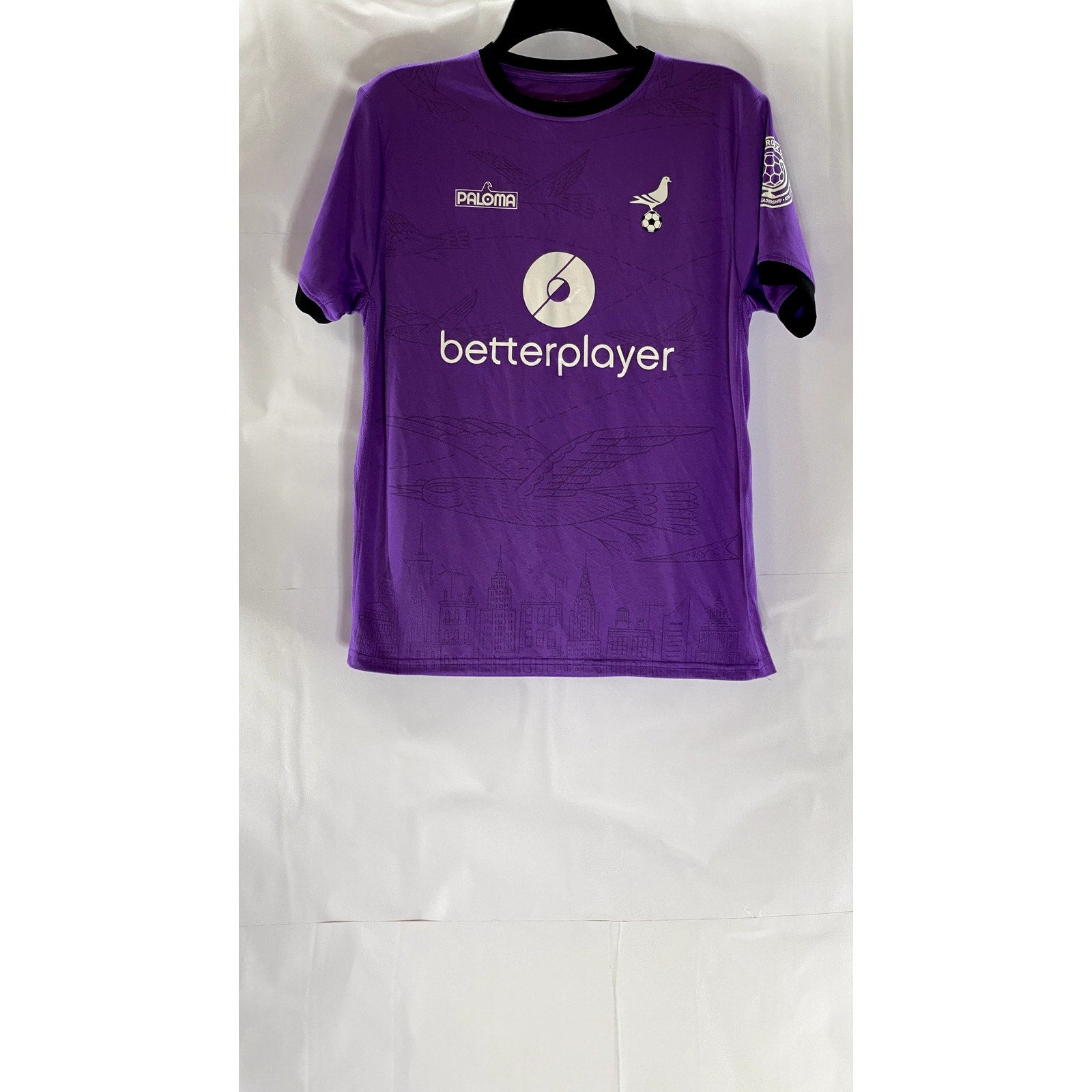 PALOMA NYC FOOTY Women's Purple/Black Custom #9 Crewneck Short Sleeve Jersey SZM