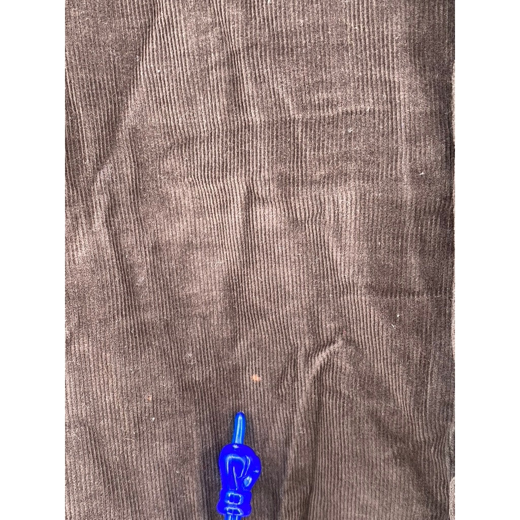 LANDS END Men's Vintage Brown Button Down SZ (XL) (17-17 1/2)