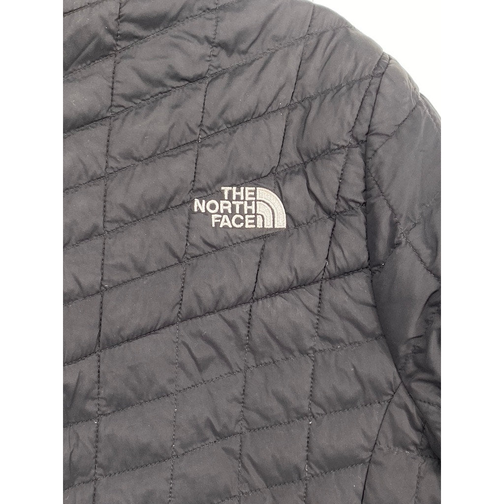THE NORTH FACE Women's Black Zip-Up Stand Collar Thermoball Jacket SZ S