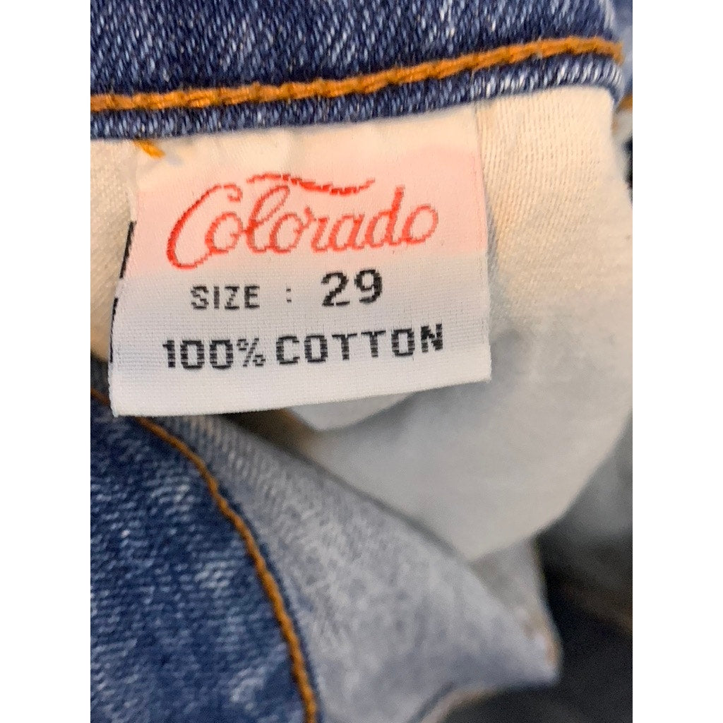 COLORADO Men's Blue Denim Five-Pocket Slim-Leg Jeans SZ 29