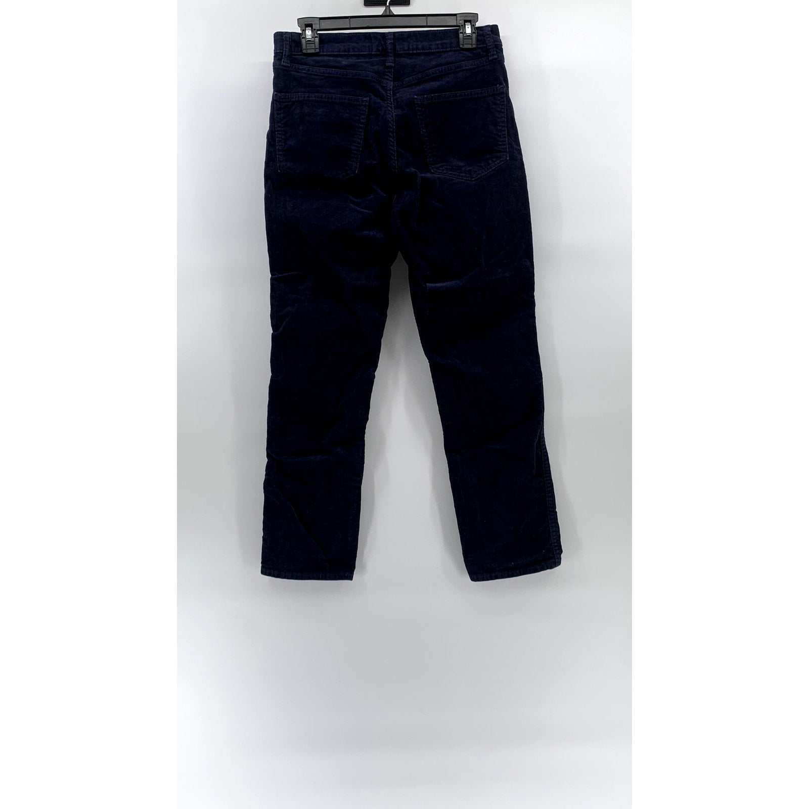GAP Women's Navy Uniform Corduroy Vintage Slim High-Rise Regular-Fit Pant SZ28/6
