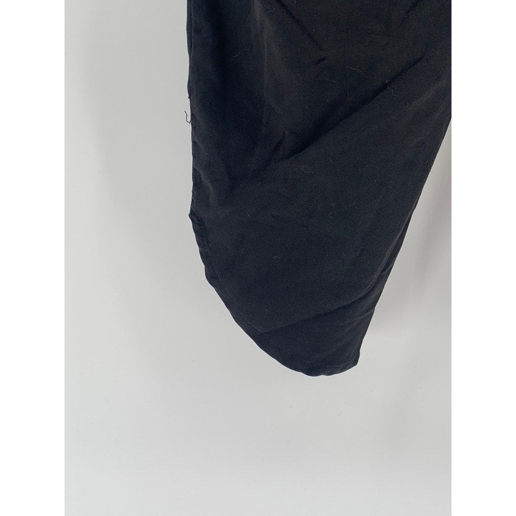 MARINE LAYER Women's Black Allison Pull-On Elastic Waist Dolphin Hem Pants SZ XS