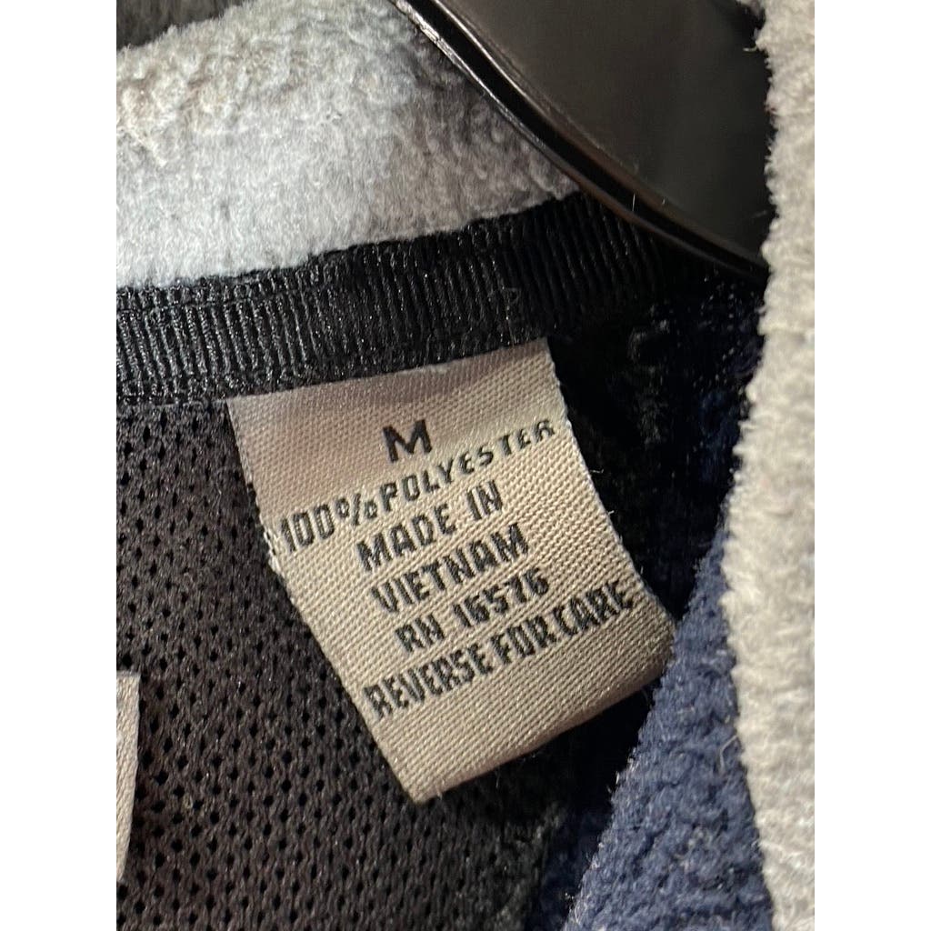 PERRY ELLIS AMERICA Men's Navy/Grey Vintage Quarter-Zip Active Sweater SZ M