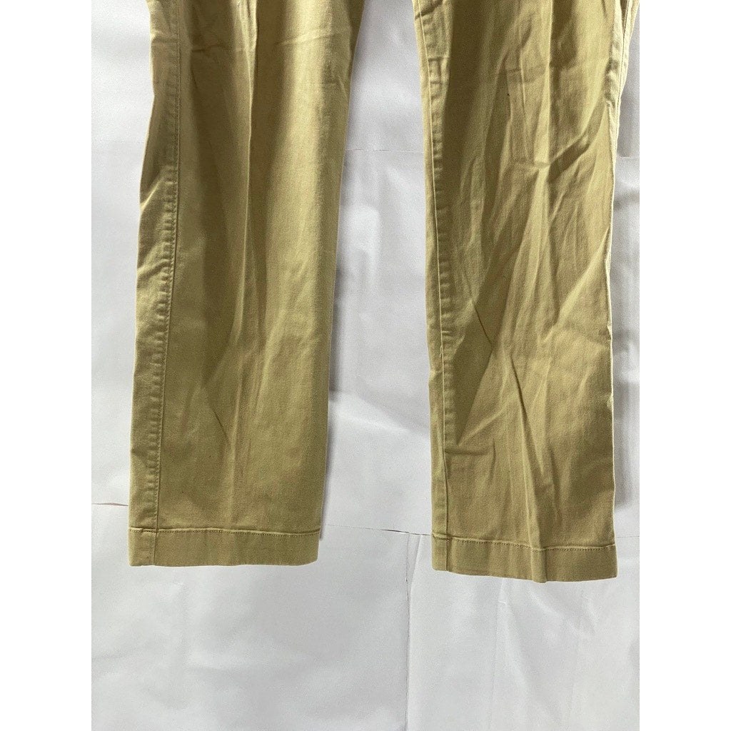 J.CREW Men's Tan Straight-Fit Flex Four-Pocket Chino Pant SZ 32X32