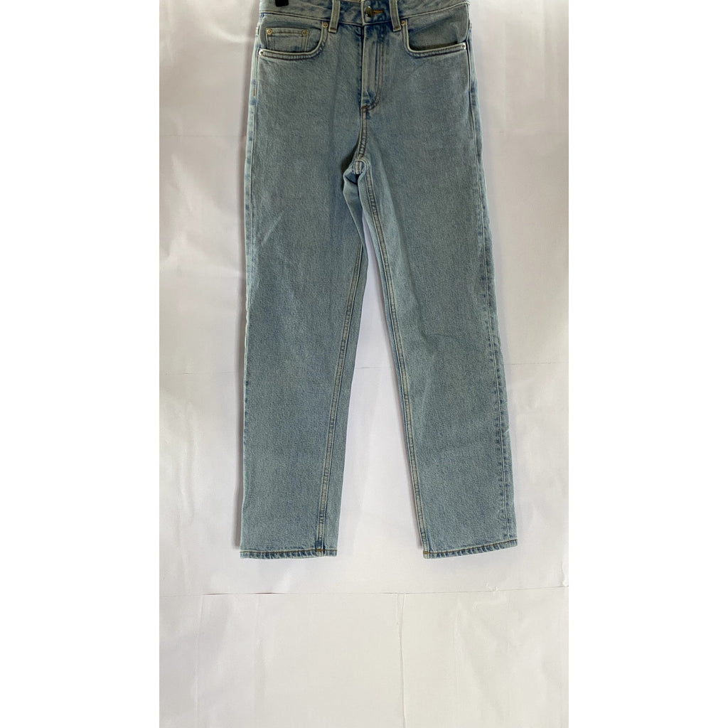 PARIS ATELIER & OTHER STORIES Women's Light Blue Straight-Leg Denim Jean SZ 25