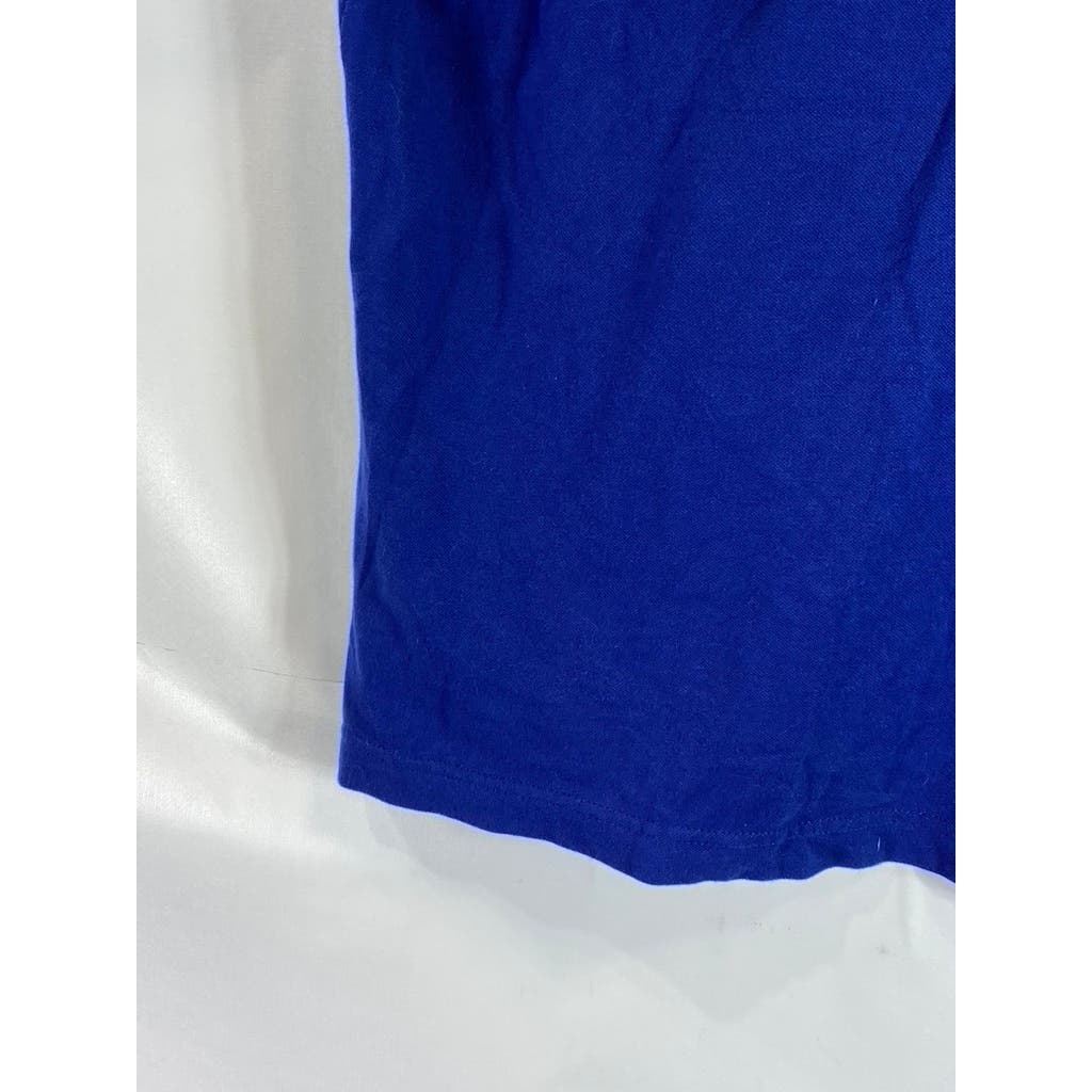 TOMMY HIILFIGER Men's Dark Blue Vintage Stretch Short Sleeve Polo Shirt SZ L