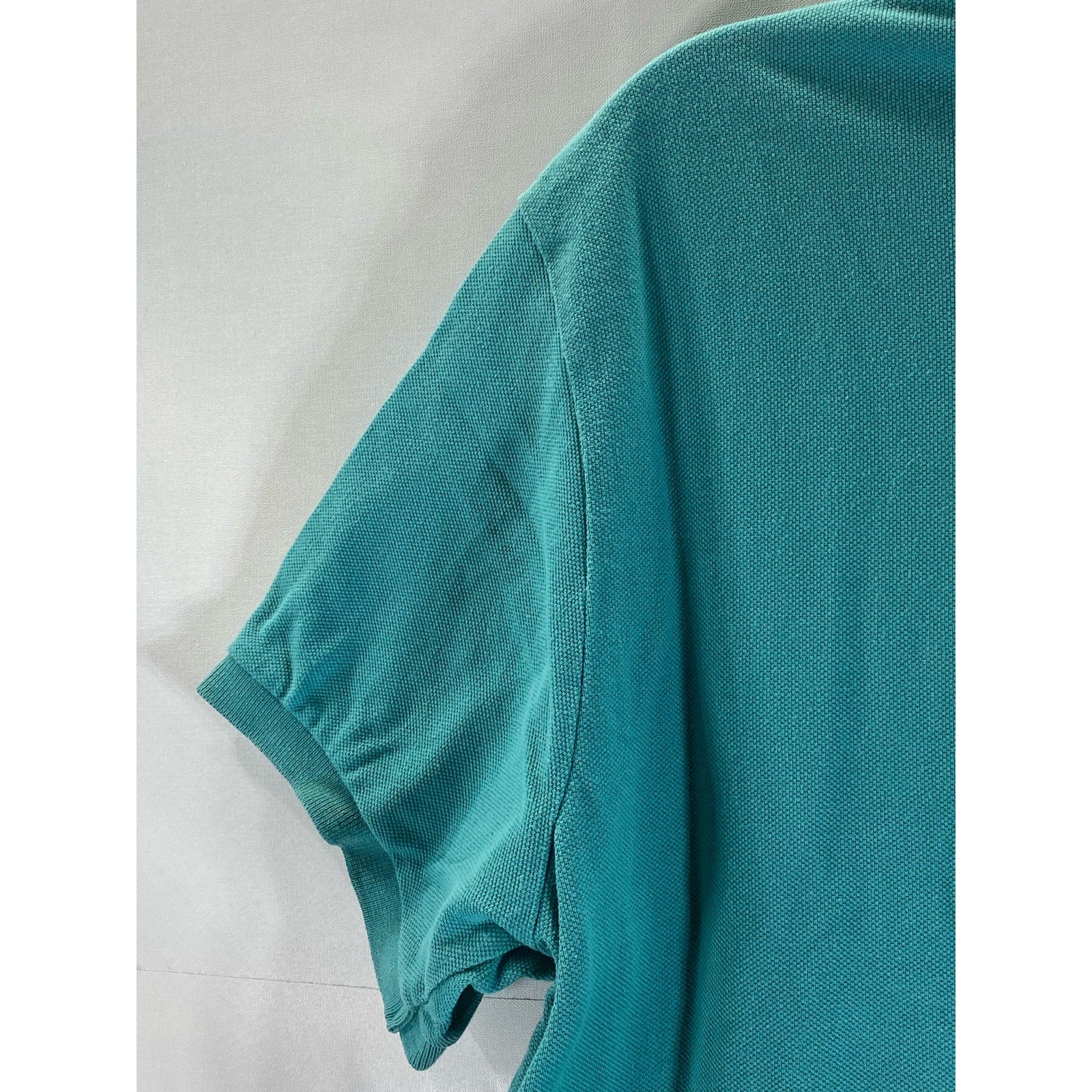 POLO BY RALPH LAUREN Men’s Teal Vintage Custom-Fit Short Sleeve Polo Shirt SZ L