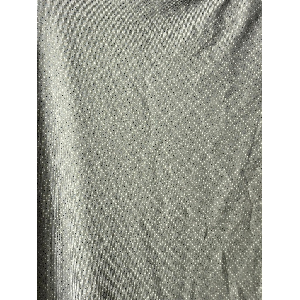 ADIDAS Men's Gray Diamond Print Short Sleeve Golf Polo Shirt SZ L