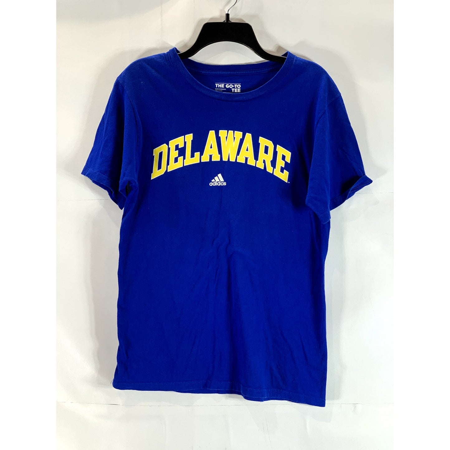 ADIDAS Men's Blue University of Delaware Graphic Crewneck T-Shirt SZ M