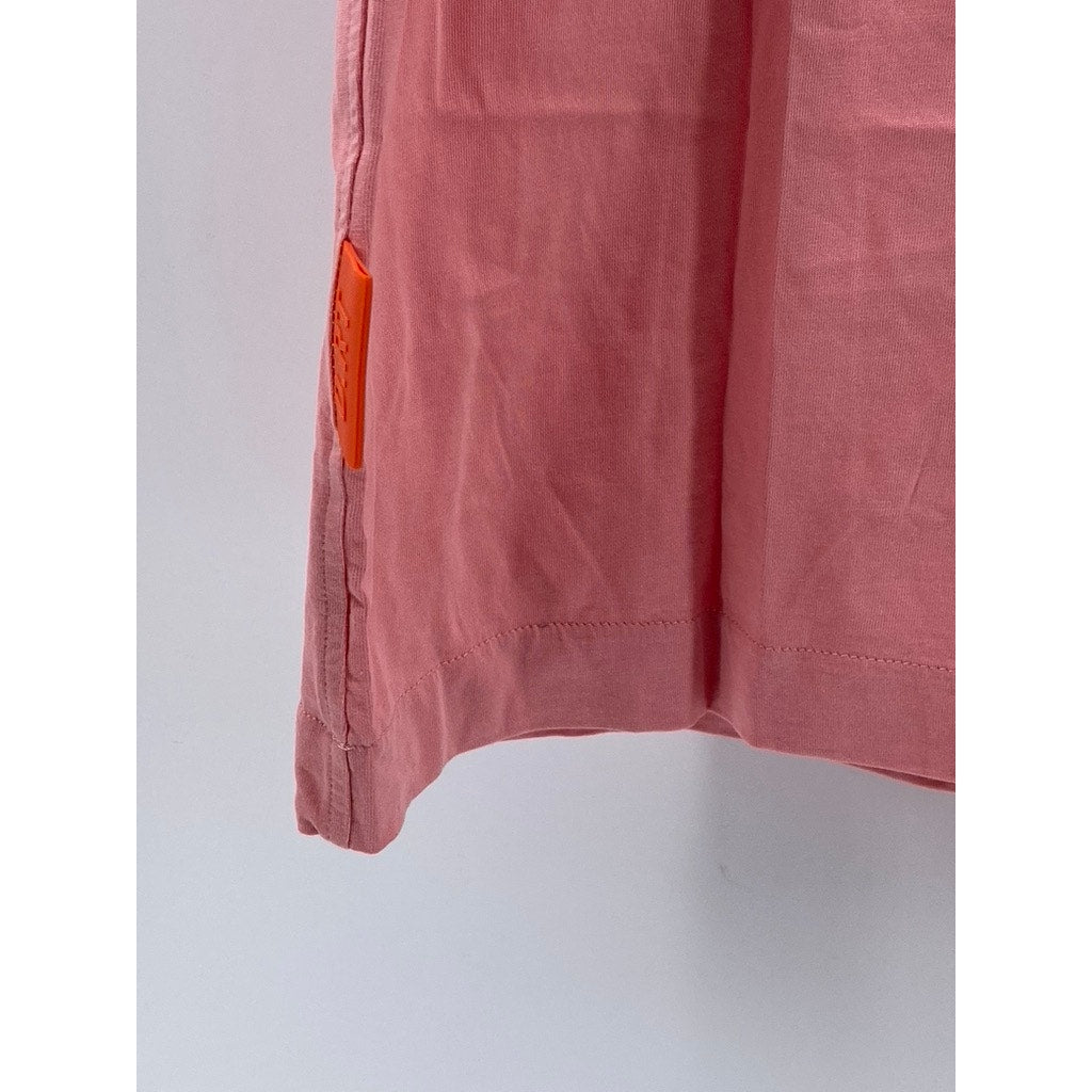 D.RT Men's Pink Vinyl Adjust Adapt Evolve Graphic Short Sleeve T-Shirt SZ L