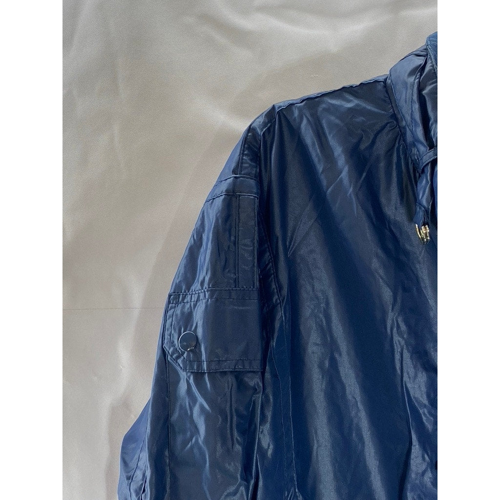 STYLE AUTO Carrera Design Men's Vintage Blue Motor Speed Bomber Jacket SZ L