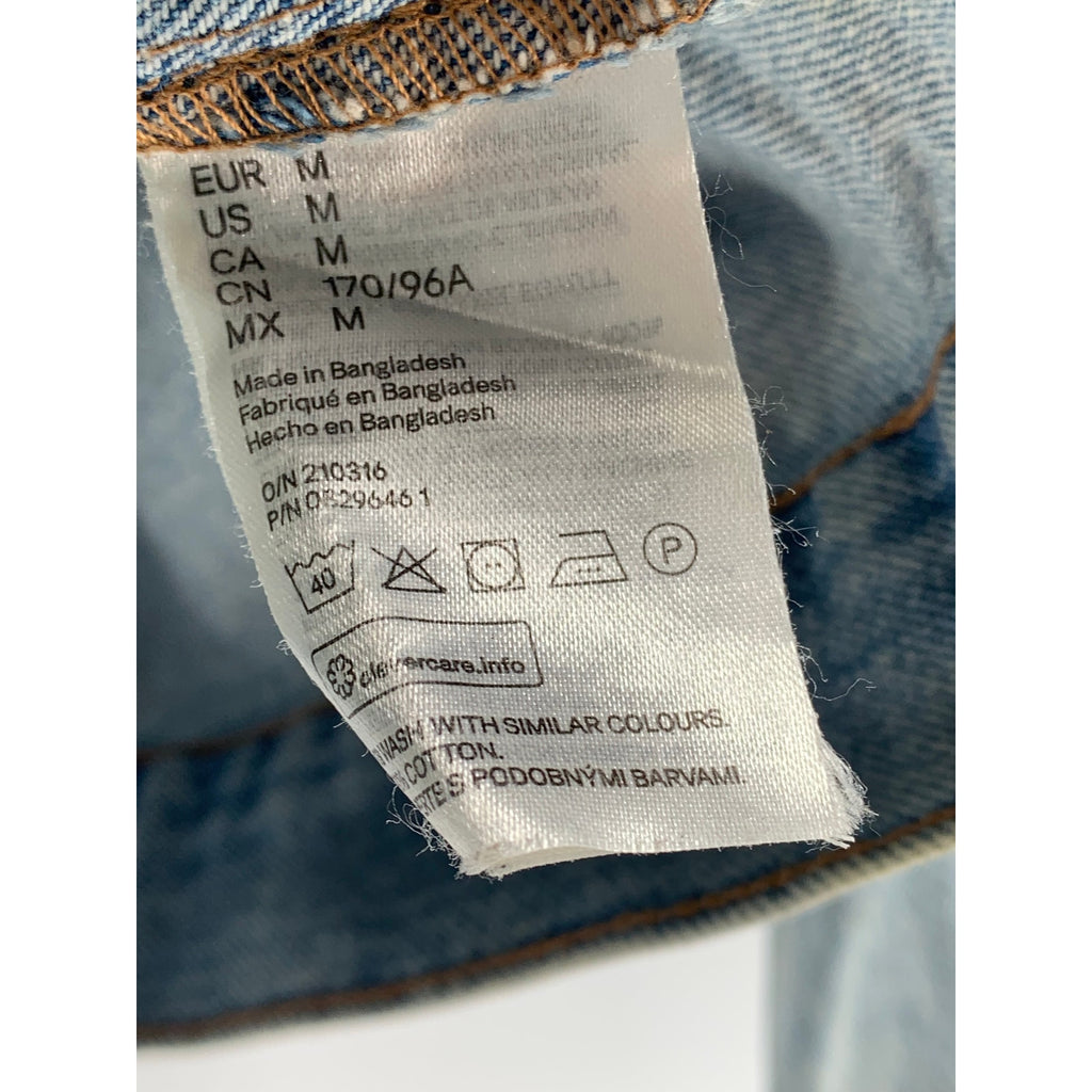 DIVIDED By H&M Women's Blue Denim Button-Up Long Sleeve Jean Jacket SZ M