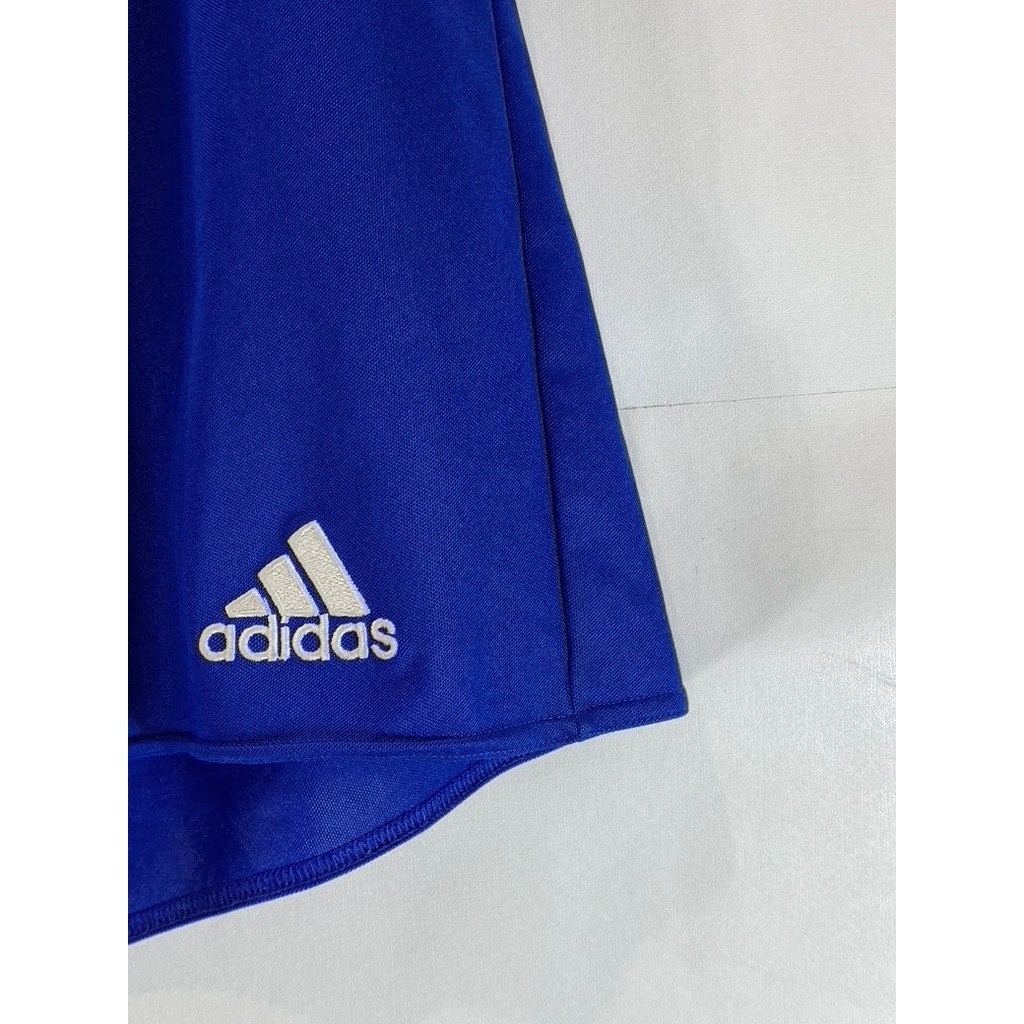 ADIDAS Men's Royal Blue Climalite Elastic Waist Pull-On Soccer Shorts SZ L