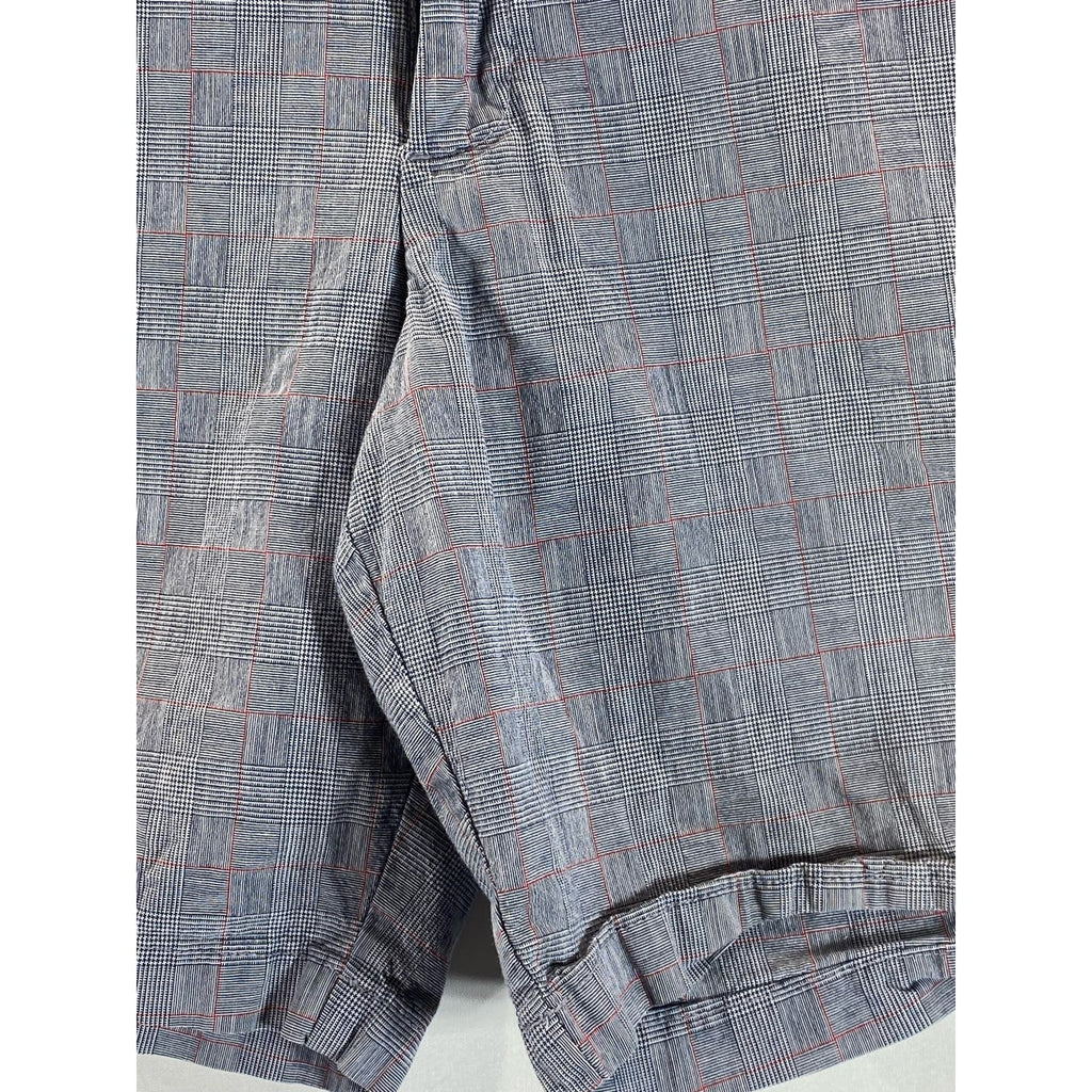 BANANA REPUBLIC Men's Blue Plaid Aiden Club Short SZ 34