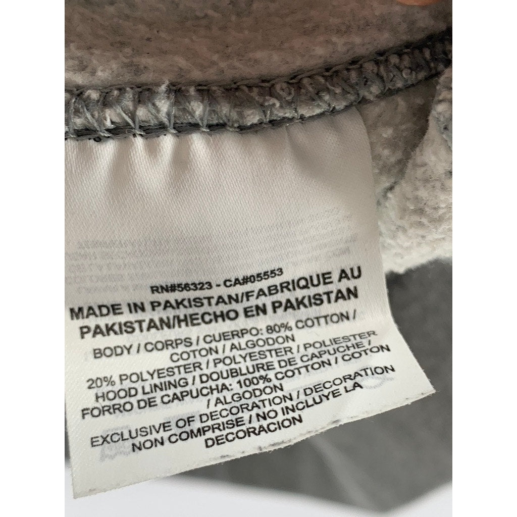 NIKE Men's Light Gray Regular-Fit Pullover Active Club Fleece Hoodie SZ L