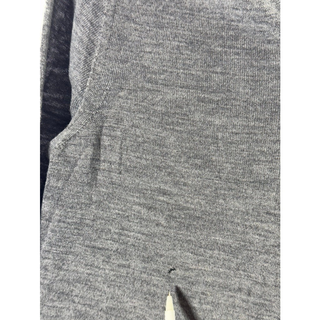 CNC COSTUME NATIONAL Gray Men's Wool V-Neck Long Sleeve Pull Over Sweater SZ S