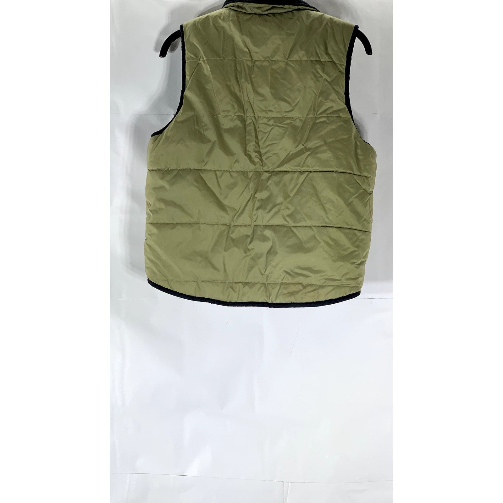 IN CROWD Women's Vintage Tan-Black Reversible Sleeveless Vest SZ M