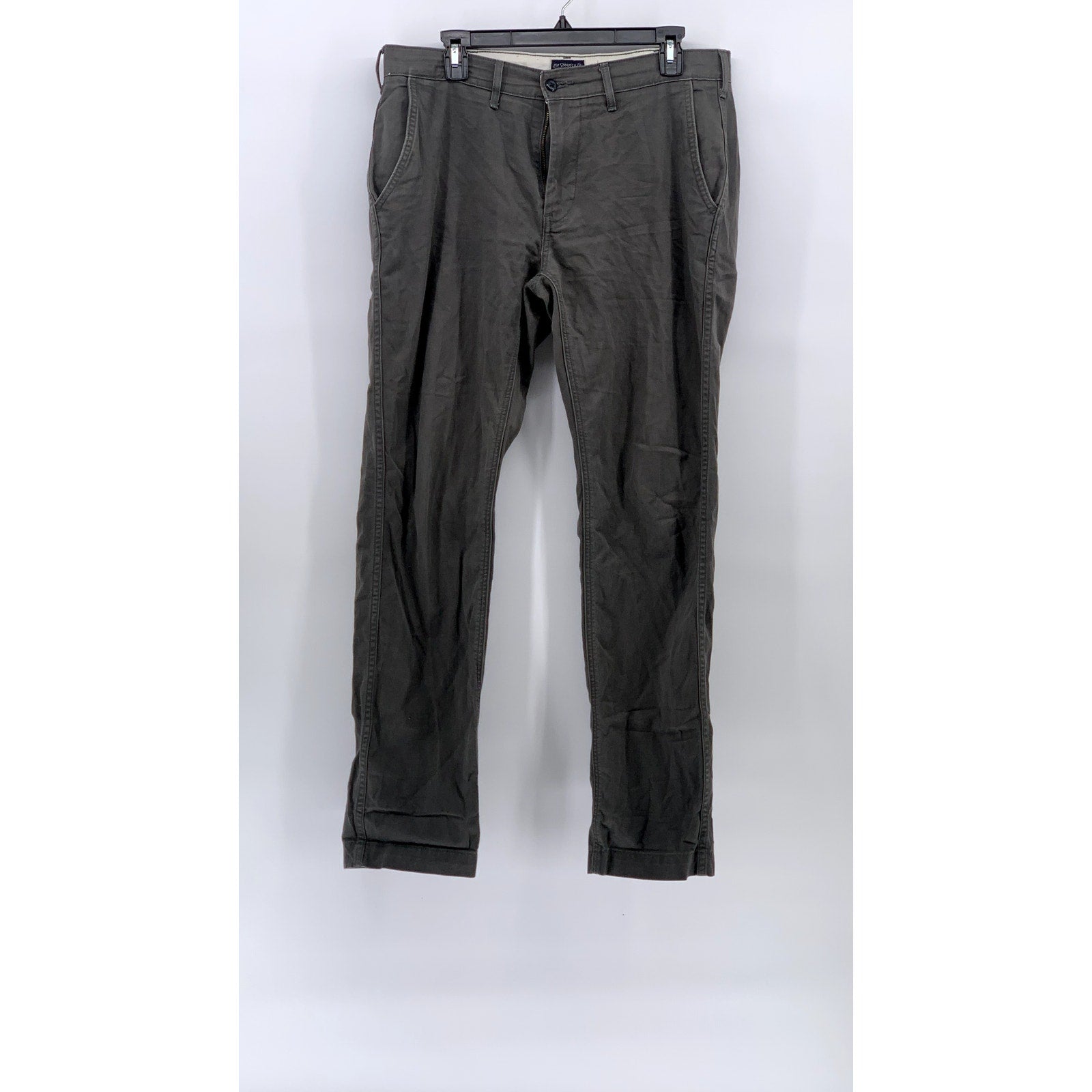 LEVI'S Men's Charcoal Gray Athletic-Fit Tapered Chino Pants SZ 32X34
