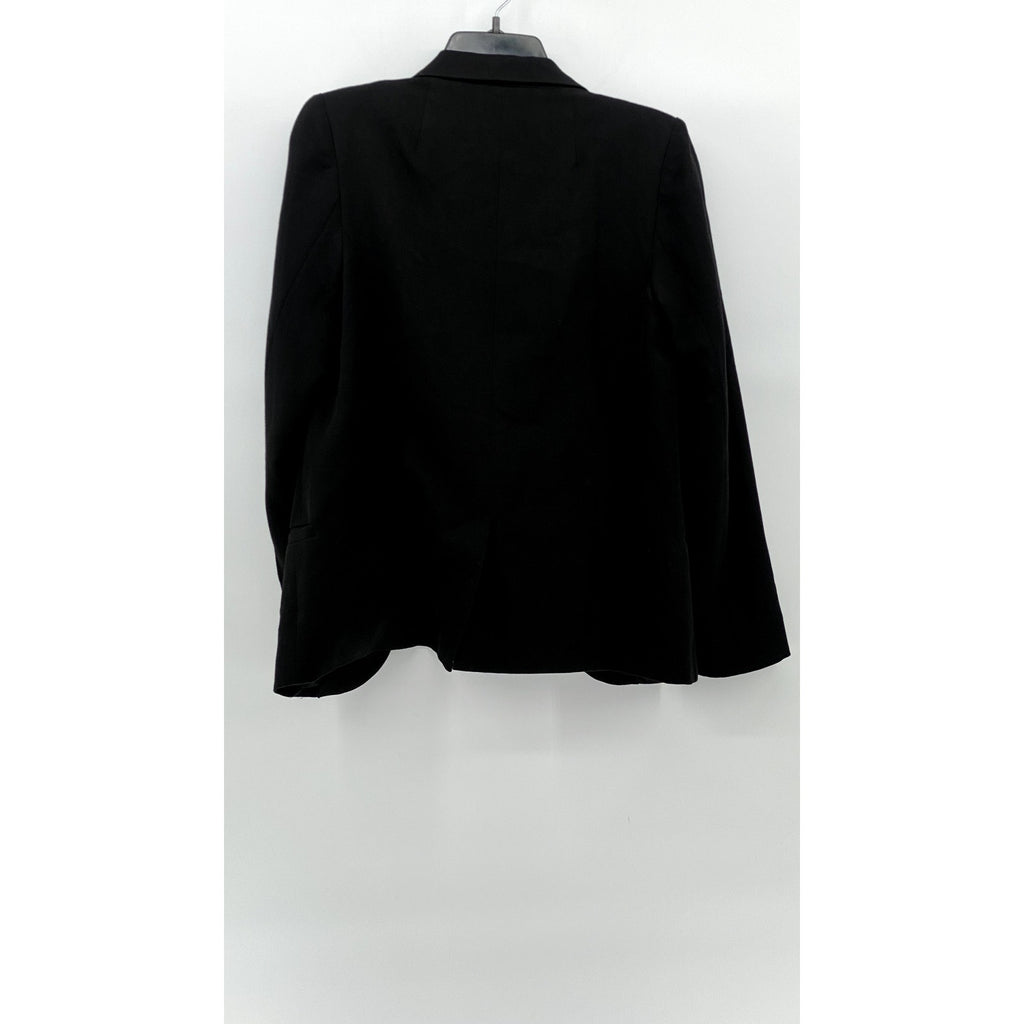 SILENCE + NOISE Women's Black Open-Front Long Sleeve Notch Collar Blazer SZ M