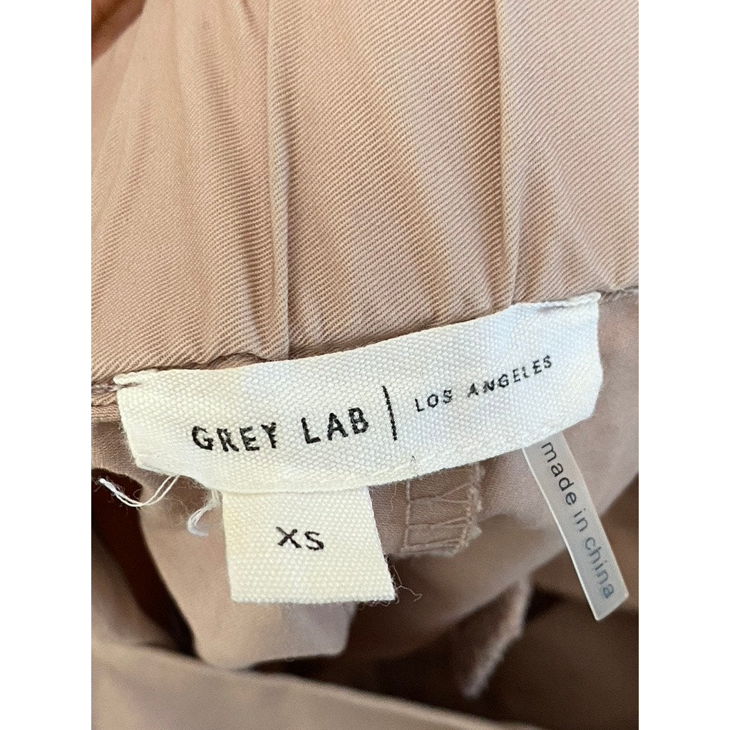 GREY LAB LOS ANGELES Women's Blush Pink Pleated Wide-Leg Pant SZ XS