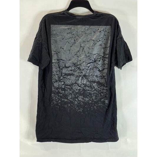 ASOS Men's Black Solid Crewneck Graphic Short Sleeve T-Shirt SZ M