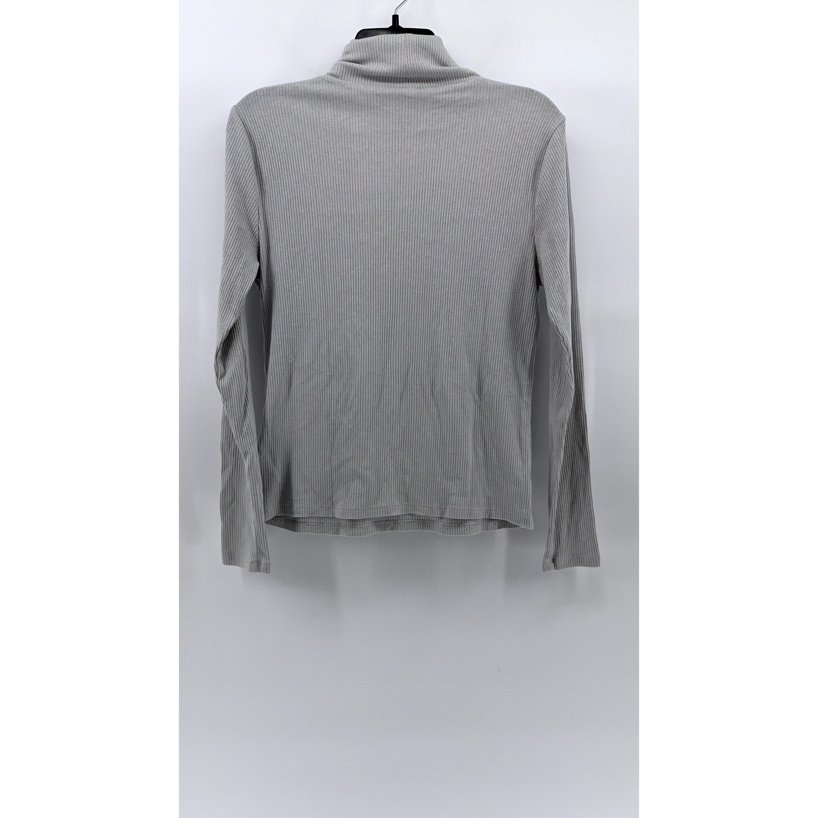 OLD NAVY Women's Gray Ribbed Long-Sleeve Turtleneck Top SZ L