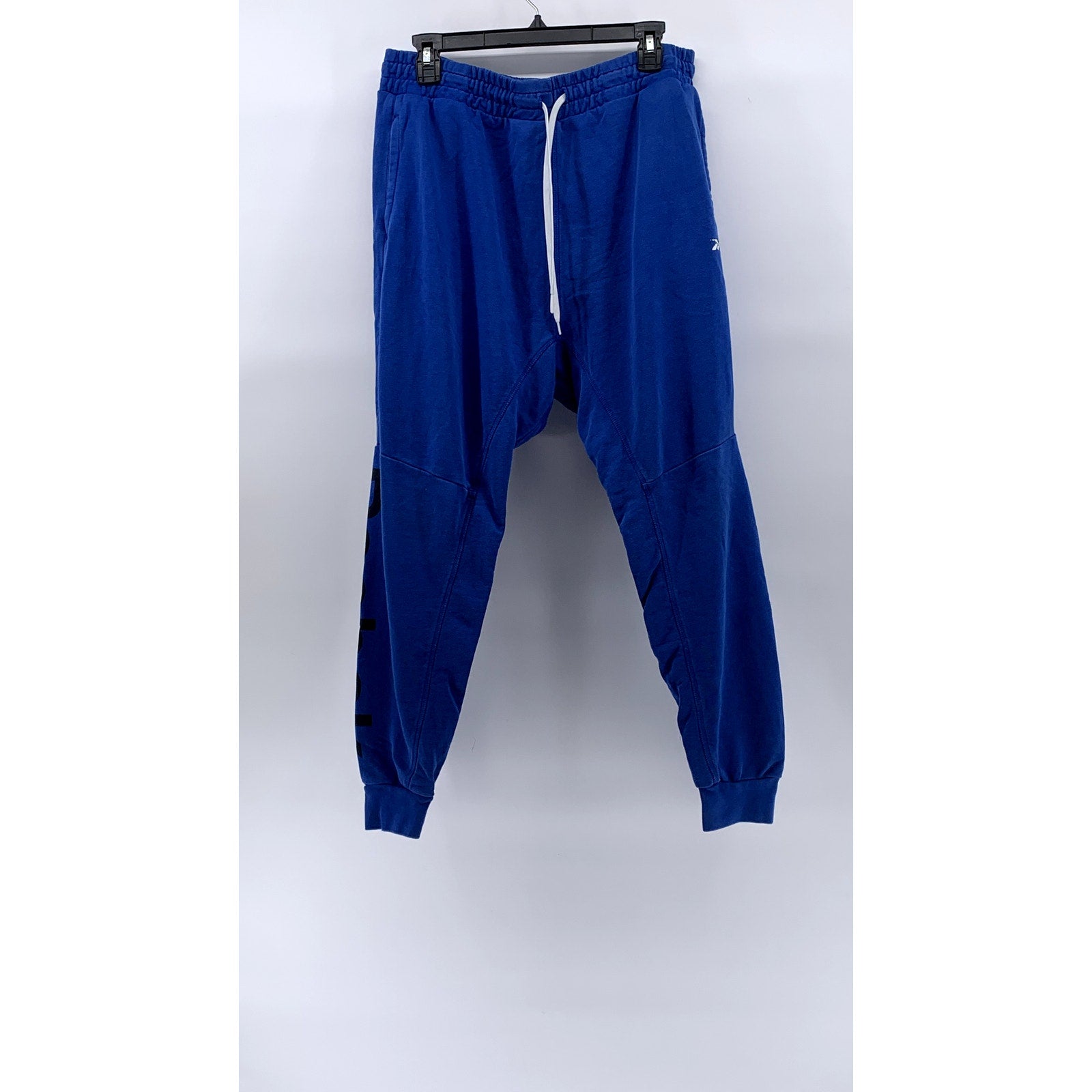 REEBOK Men's Royal Blue Drawstring Casual Pull-On Jogger Pants SZ L