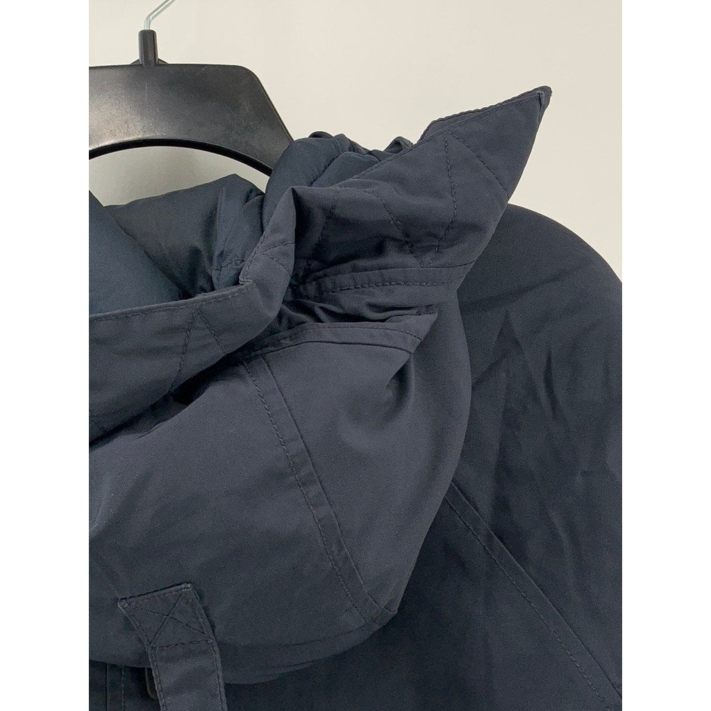 EVERLANE Men's Navy The Renew Long Parka Jacket SZ S