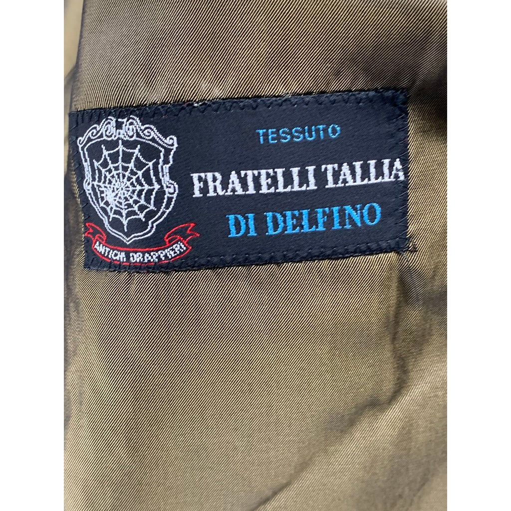 FRATELLI TALLIA DI DELFINO Men’s Brown One-Button Long Sleeve Blazer SZ 44