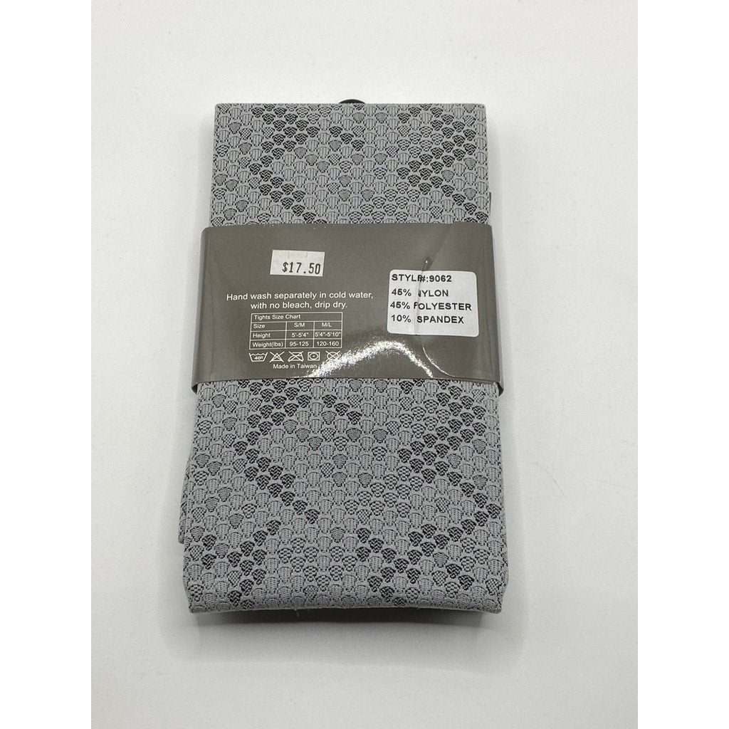 FRENCH CURVE Women's Gray Printed Stretch Pull-on Lightweight Leggings SZ M/L