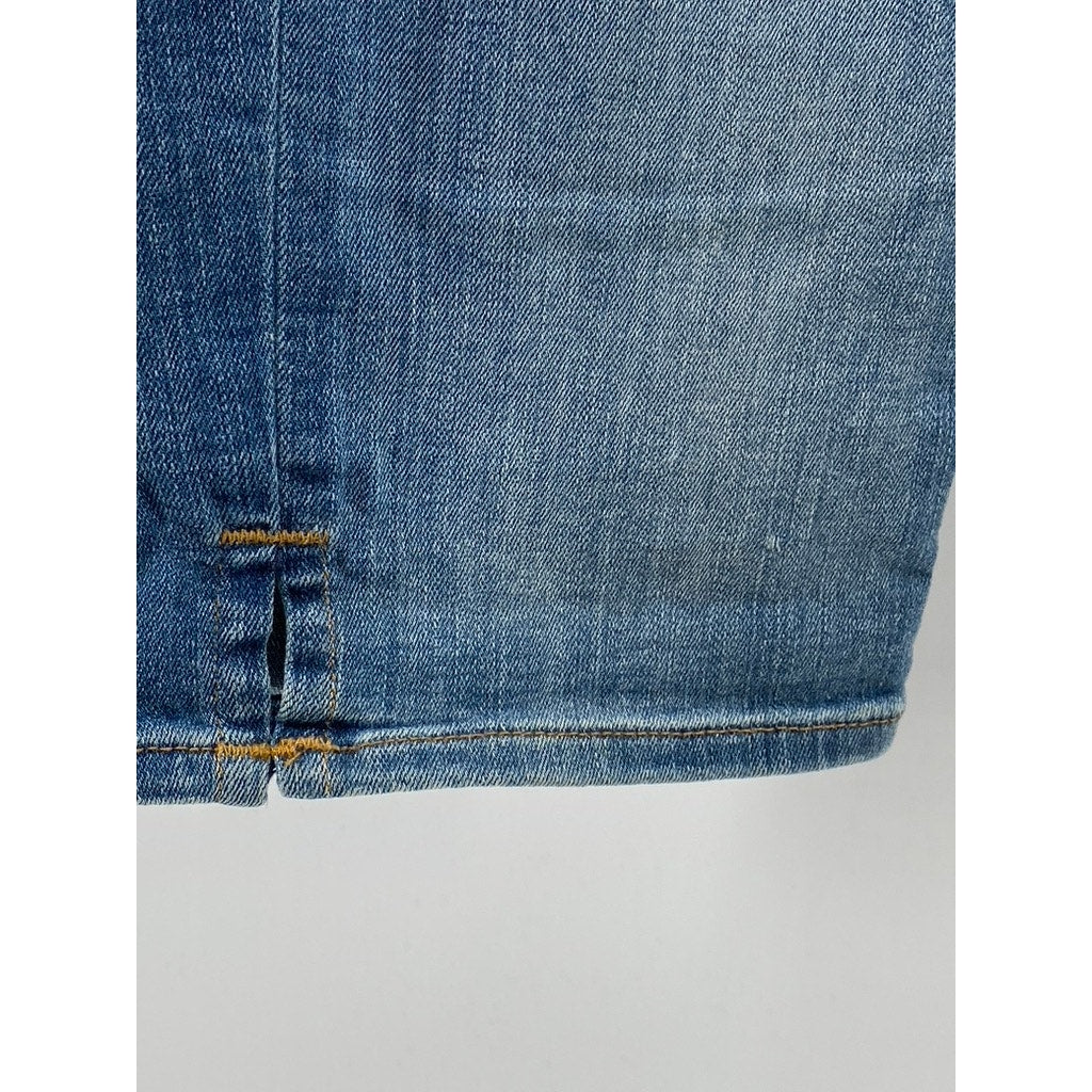 HUDSON Women's Blue Denim Viceroy Five-Pocket Knee Shorts SZ 24