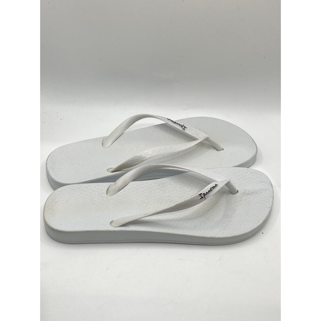 IPANEMA Women's White PVC Casual Flip-Flops Sandals SZ 8