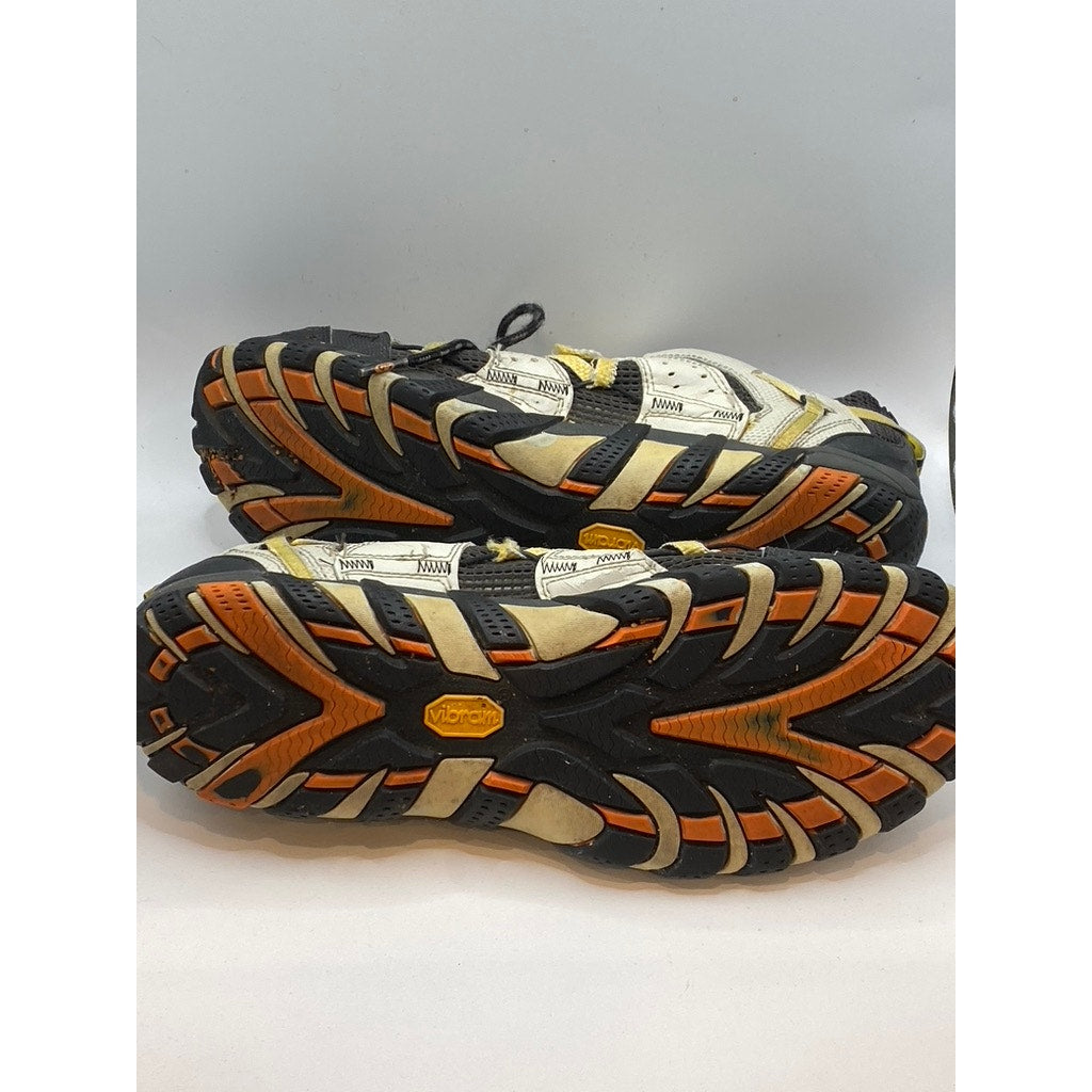 MERRELL Men's Black-Yellow Mesh Continuum Lace-Up Hiking Sneakers SZ 10.5