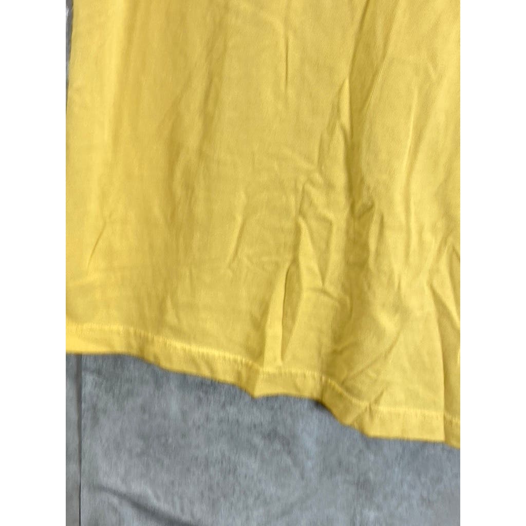 AMERICAN EAGLE Men's Yellow Crewneck Super Soft Standard-Fit T-Shirt SZ L