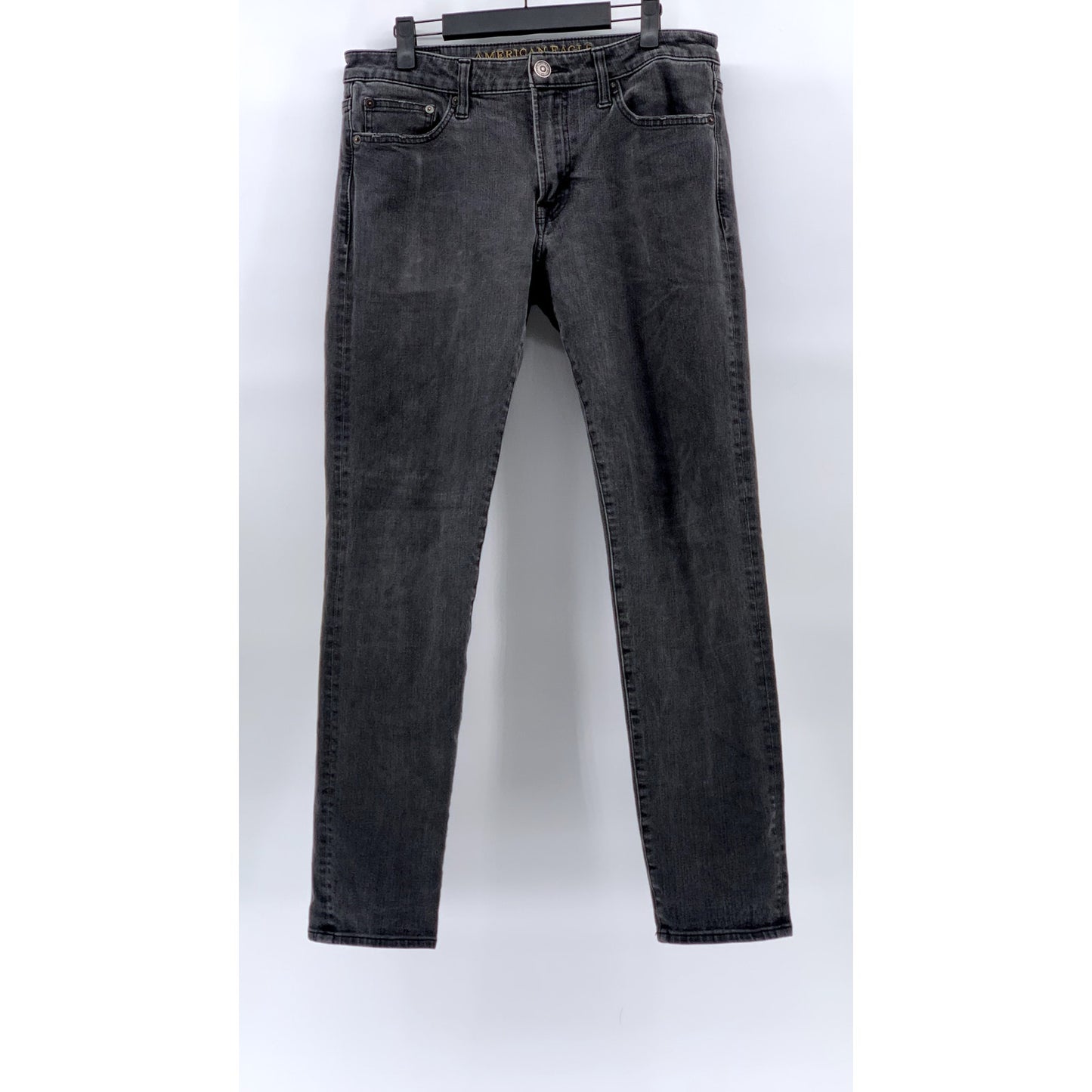 AMERICAN EAGLE OUTFITTERS Men's Black Extreme Flex 4 Slim-Fit Jeans SZ 31X32