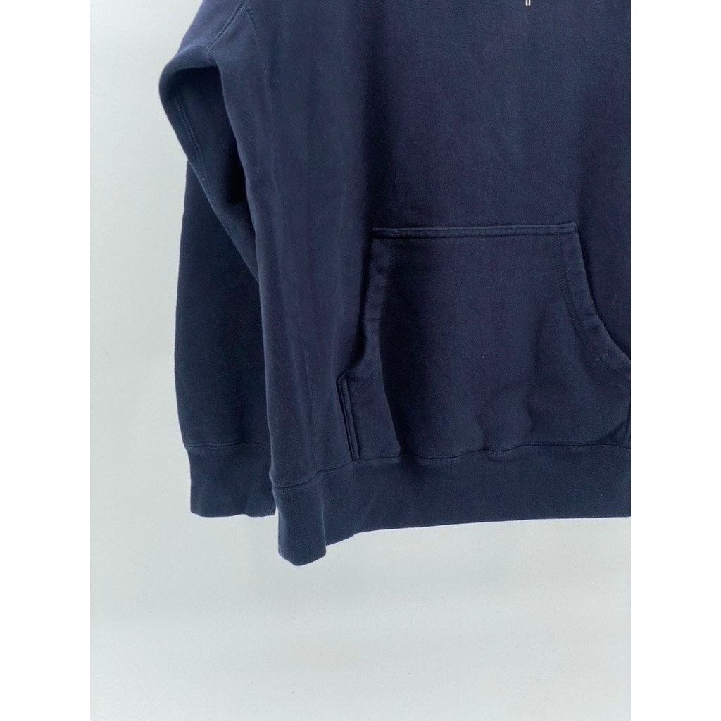 INDEPENDENT TRADING COMPANY Men's Navy Blue Solid Heavyweight Hoodie SZ XL