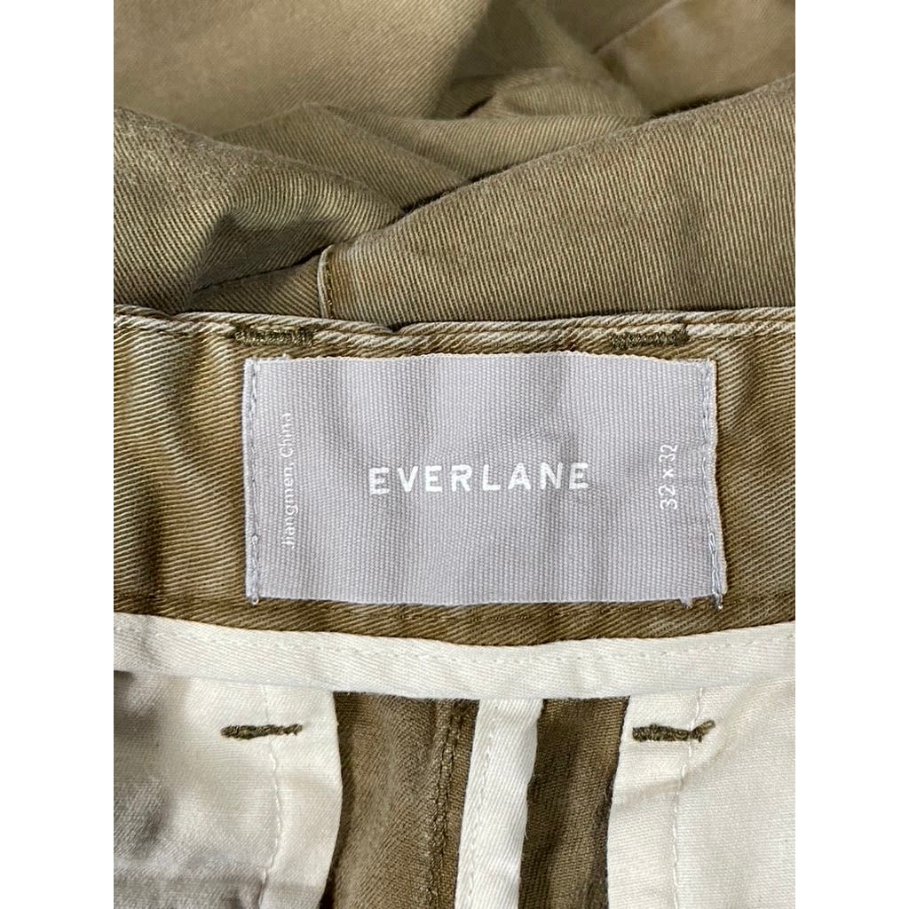 EVERLANE Men's Tan Midweight Athletic-Fit Chino Pants SZ 32X32