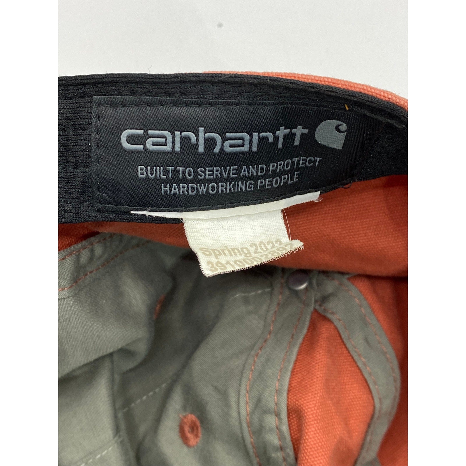 CARHARTT Men's Teracotta Adjustable Canvas Hat SZ OS