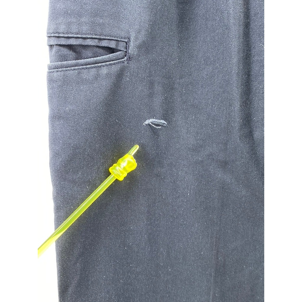 RIVERSIDE Men's Navy Blue Solid Budweiser Straight-Leg Work Chino Pant SZ 32