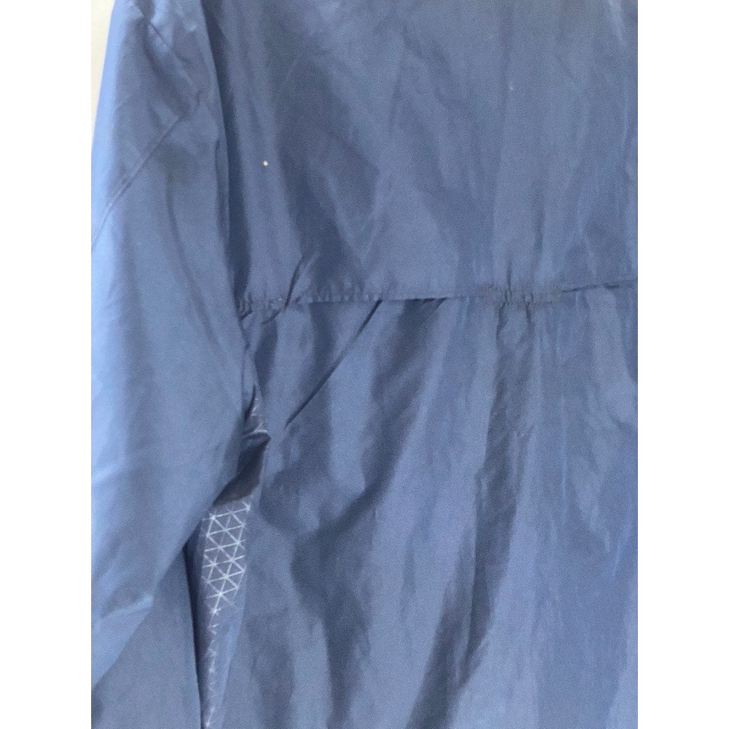 STARTER Men's Vintage Navy Blue Zip-Up Lightweight Windbreaker Jacket SZ M