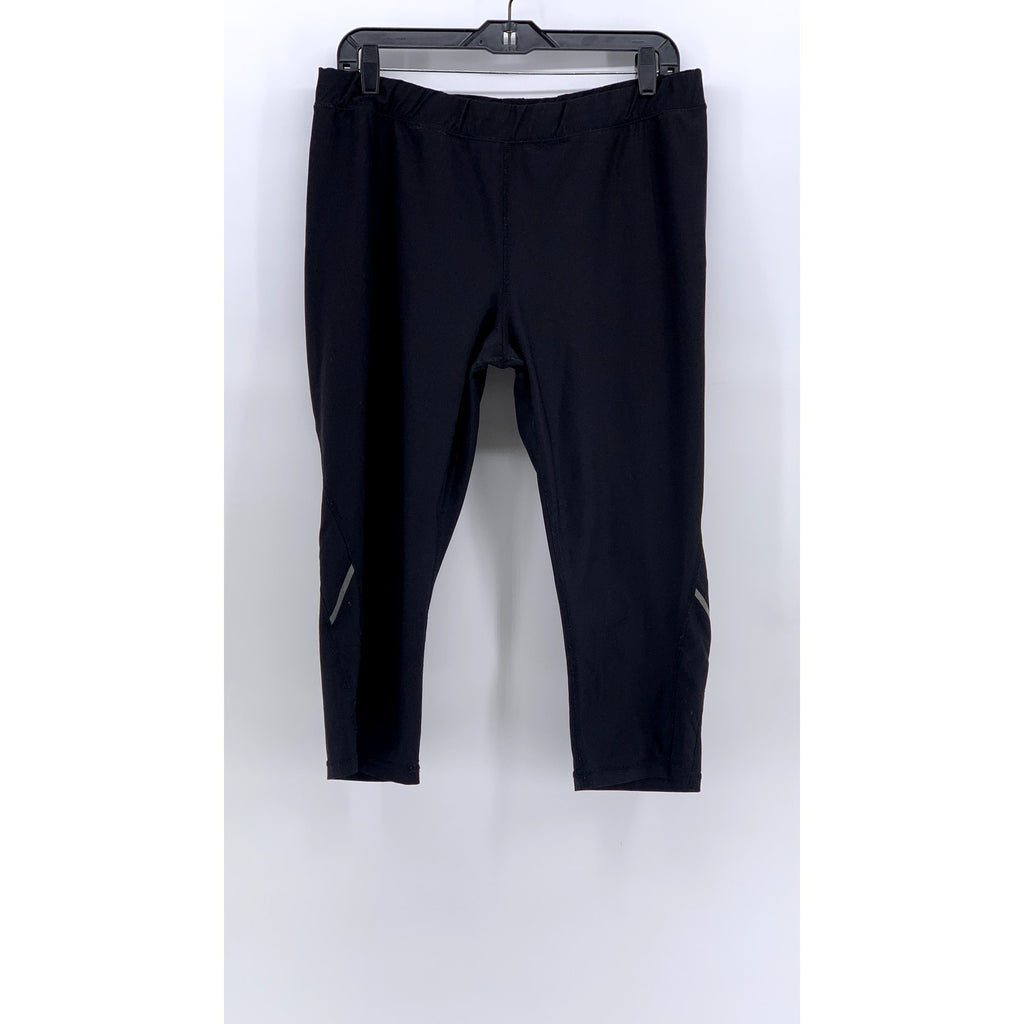 XERSION Women's Black Solid Capri Leggings SZ XL