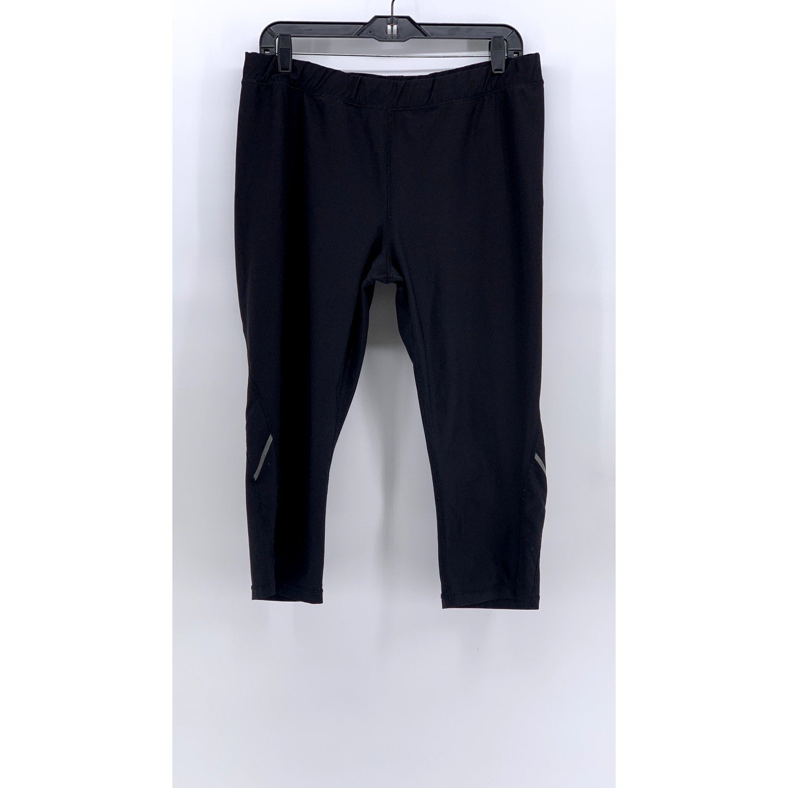 XERSION Women's Black Solid Capri Leggings SZ XL