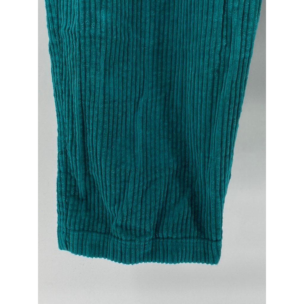 URBAN OUTFITTER Women's Emerald Green Corduroy Straight-Leg Cropped Pant SZ 32