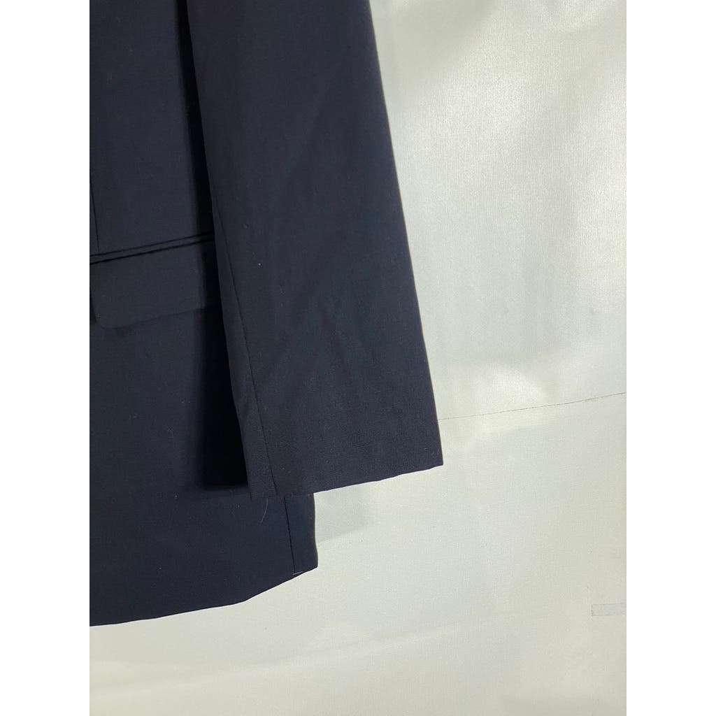 LAUREN RALPH LAUREN Men's Long Navy Classic-Fit Gold Two-Button Blazer SZ 42L